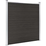 za ogradu WPC 180 x 186 cm crni