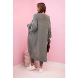 Kesi Włoski Sweater long cardigan dark mint | shoptok.hr
