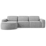 Makamii Svijetlo siva kutna garnitura od šenila (s lijevim kutom/s ležaljkom) Omao – | shoptok.hr