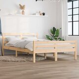  Okvir za krevet od masivnog drva 135 x 190 cm bračni | shoptok.hr