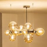  Brilagi - LED luster na sajli MILLA 15xG9/3W/230V crni hrom/zlatni | Eponuda.com