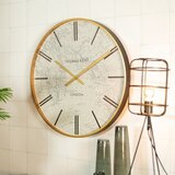 Dekordom Zidni sat world traveller 53cm 778903 - cream/gold - dcs ( 040104 ) cene