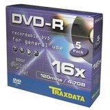  DVD-R TRAXDATA, 4.7GB, 16X, box 5 kom | Eponuda.ba