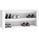  Stalak za cipele bijeli 100 x 35 x 45 cm od konstruiranog drva | shoptok.hr