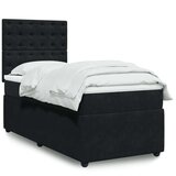 vidaXL box spring krevet s madracem crni 80 x 200 cm baršunasti | shoptok.hr