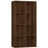 Maison Chic Knjižna omara - Knjižni regal rjav hrast 66x30x130 cm inženirski les, (21726287) | Shoptok.si
