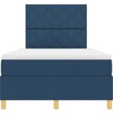 Box LED Box Spring Postelja z vzmetnico Modra 120 x 200 cm blago, (5000127039) | Shoptok.si