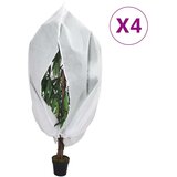 vidaXL Koprena za rastline iz flisa z zadrgo 4 kosi 70 g/m² 3,14x2,5 m | Shoptok.si