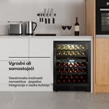 Klarstein VeroSteel hladnjak za vino ispod pulta | 2 zone | 129 litara | 43 boce | 60 cm | shoptok.hr