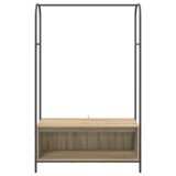 vidaXL Stojalo za oblačila s policami Sonoma hrast 100x44x160 cm | Shoptok.si