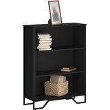  Regal za knjige crni 80x31x106 cm konstruirano drvo | Eponuda.com