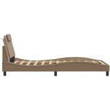  Okvir kreveta s LED svjetlom cappuccino 100x200 cm umjetna koža | shoptok.hr