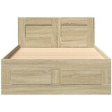  Okvir za krevet s uzglavljem boja hrasta 100x200 cm drveni | shoptok.hr