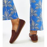 Gemre Brown fabric Fiammetta loafers | shoptok.hr