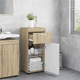 vidaXL kopalniška omarica z vrati tulum sonoma hrast 37 x 31.5 x 82 cm | Shoptok.si