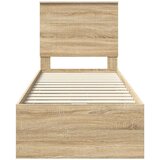 Okvir za krevet Sonoma hrast 75 x 190 cm Inženjersko Drvo | shoptok.hr