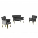 Atelier Del Sofa sofa i dve fotelje paris gold metal grey cene