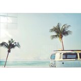 Wallity Steklena slika 100x70 cm Surf Van – Wallity Cene