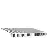 Tenda na uvlačenje antracit i bijela 3x2,5 m tkanina i aluminij | shoptok.hr