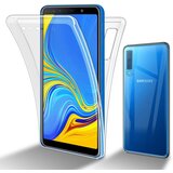 Cadorabo Samsung Galaxy A7 2018 in transparentno - 360° zaščita celotnega telesa - Zaščita spredaj in zadaj, vsestranska zaščita s ščitnikom zaslona, (20860110) | Shoptok.si