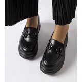 Gemre Black moccasins with a black buckle Morubio | Shoptok.si