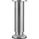 WALTECO Teleskopska noga za namještaj (Š x D: 3,8 x 3,8 cm, Promjer: 3,8 cm, Podešavanje po visini: 15 cm - 16,5 cm, Nosivost: 250 kg, Aluminij, Srebrna) | shoptok.hr