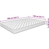  Madrac od Memorijske Pjene 200 x 140 x 17 cm mekan | shoptok.hr