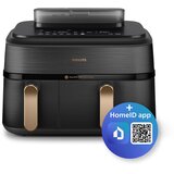 Philips 5000 series NA552 /00 fryer Double 9 L Stand-alone 2750 W Hot air fryer Black, Gold | shoptok.hr