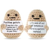 Generic Mini Fun Positive Potato Positive Potato Crochet Cute Wool Fun Knitting Positive Potato Doll Cheer Novoletno darilo Darilo za rojstni dan Prijatelji Party Decoration Spodbuda, (21124875) Cene