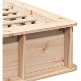  Krevetna konstrukcija Smeđa 135 x 190 cm Čvrsto borovo drvo | shoptok.hr