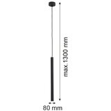  Argon 8067 - Visilica na sajli ETNA 1xG9/6W/230V crna | Eponuda.com