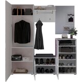 CARRYHOME Predsobna Omara Linus, 5-Delna V Beli Barvi | Shoptok.si