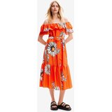 Desigual Ljetna haljina 'Daisy' žuta / narančasta / crna / bijela | shoptok.hr