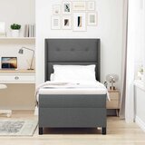  Krevet s opruga kutije Tamno siva 190 x 90 cm tkanina | shoptok.hr