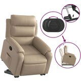 vidaXL Naslonjač na podizanje od umjetne kože boja cappuccina | shoptok.hr