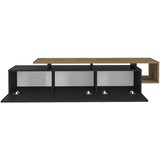 Kalune Design Crna TV komoda u dekoru oraha 180x46 cm Pia – | shoptok.hr