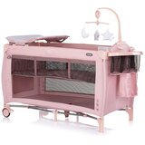 Chipolino putni krevetić s podlogom za prematanje Bella Pink Powder | shoptok.hr