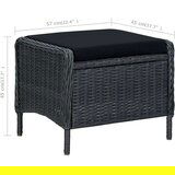  5-dijelni vrtni blagovaonski set tamnosivi | shoptok.hr