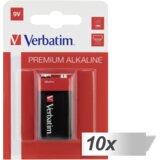 Verbatim 10x1 Alkaline battery 9V-Block 6 LR 61 49924 | shoptok.hr