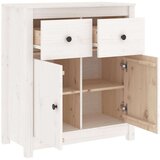  Komoda bijela 70 x 35 x 80 cm od masivne borovine | shoptok.hr