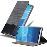 Cadorabo Case, združljiv s Samsungom v sivi črni barvi - zaščitni pokrov z magnetnim zapiranjem, stoječo funkcijo in režo za kartico, (20571036) | Shoptok.si
