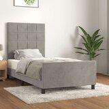  Okvir za krevet s uzglavljem svjetlosivi 80 x 200 cm baršunasti Cijene