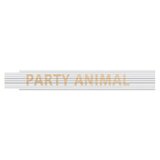 HEKA Zložljivi meter (Dolžina: 2 m, Bela, Natis: PARTY ANIMAL) | Shoptok.si