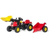 Rolly traktor na pedale kid-x sa prikolicom i utovarivačem | ePonuda.com