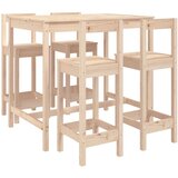  The Living Store Vrtna barska garnitura 5-delna trdna borovina - Vrtna Barska Garnitura, (21445245) | Shoptok.si