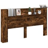  Krevetna ploča s LED-om Dimljeni hrast 180 x 16 5 x 103 5 cm - Dimljeni hrast 180 cm | shoptok.hr