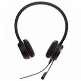 Jabra evolve 30 ii ms stereo usb headband, noise cancelling, usb and 3.5 connectivity, with mute-button and volume control on the cord, with leather ear cushion, microsoft optimized