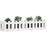  Povišena vrtna gredica bijela 150 x 30 x 30 cm masivna borovina | Eponuda.ba