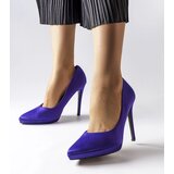 Gemre Silje Purple Satin Pumps | Shoptok.si