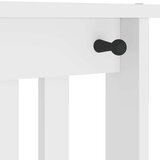 vidaXL Drevo za dvorano "SANDENS" bela 45x40x159,5 cm masivni les bora | Shoptok.si